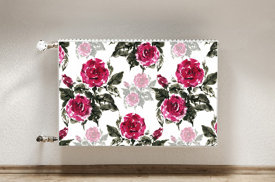 Tapis de radiateur décoratif Roses peintes