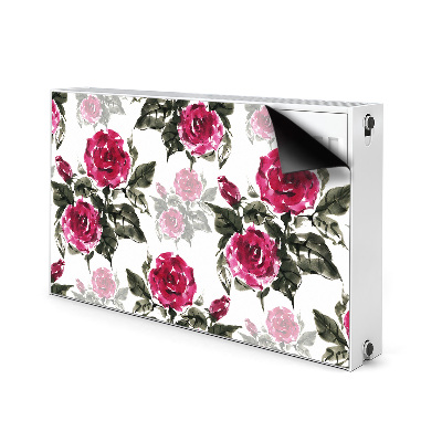 Tapis de radiateur décoratif Roses peintes