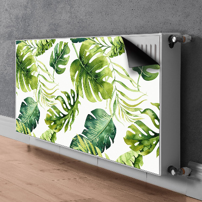 Tapis magnétique pour radiateur Feuilles exotiques