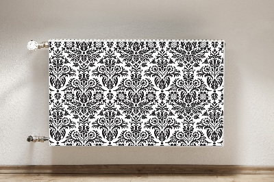 Un tapis avec un imprimé radiateur Motif floral