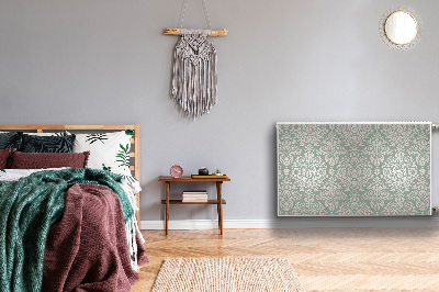 Un tapis avec un imprimé radiateur Motif floral