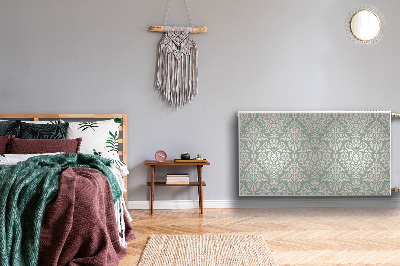 Un tapis avec un imprimé radiateur Motif floral