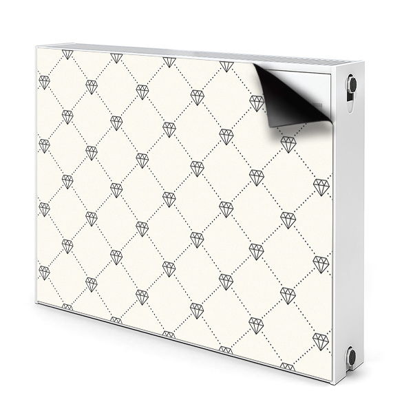 Aimant cache radiateur Motif en diamants