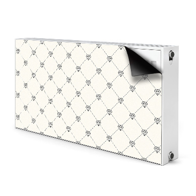 Aimant cache radiateur Motif en diamants