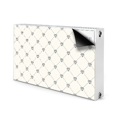 Aimant cache radiateur Motif en diamants