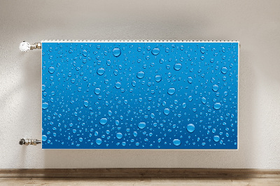 Un tapis avec un imprimé radiateur Gouttes d'eau