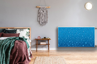 Un tapis avec un imprimé radiateur Gouttes d'eau