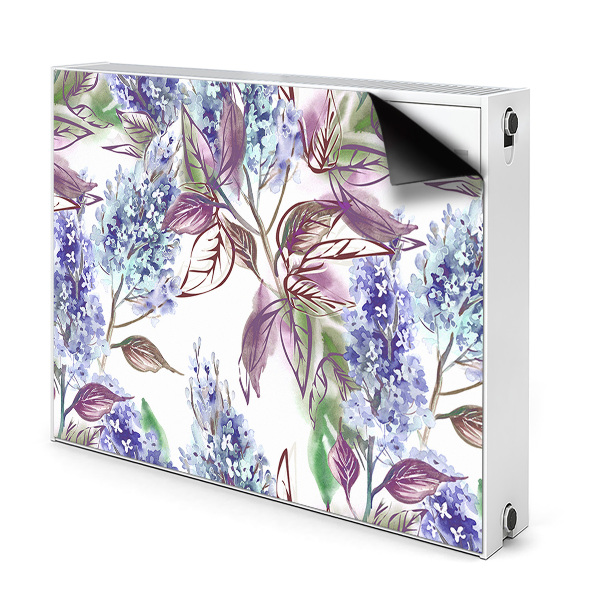 Aimant cache radiateur Feuilles violettes