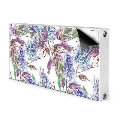 Aimant cache radiateur Feuilles violettes