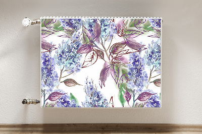 Aimant cache radiateur Feuilles violettes