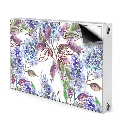 Aimant cache radiateur Feuilles violettes