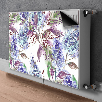 Aimant cache radiateur Feuilles violettes