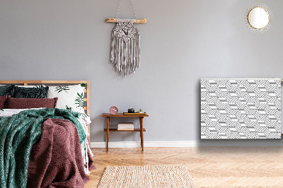 Cache radiateur déco Cubes 3d gris