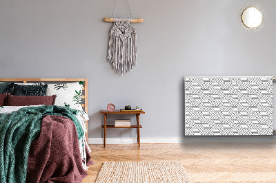 Cache radiateur déco Cubes 3d gris