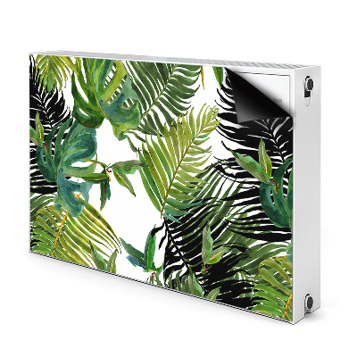 Cache radiateur déco Feuilles tropicales