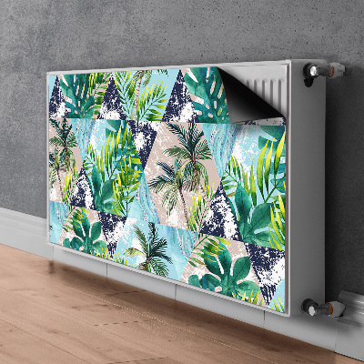 Cache radiateur déco Mosaïque tropicale