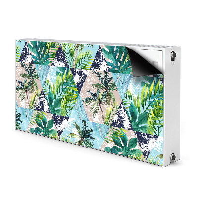 Cache radiateur déco Mosaïque tropicale