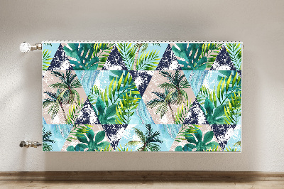 Cache radiateur déco Mosaïque tropicale