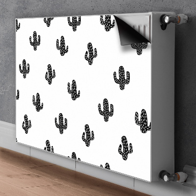 Couvercle magnétique du radiateur Modèle de cactus