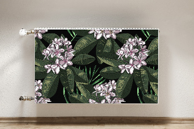 Tapis magnétique pour radiateur Fleurs exotiques