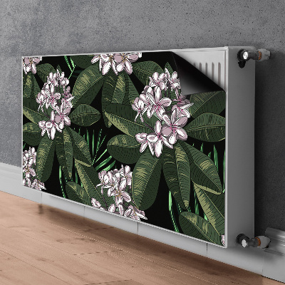 Tapis magnétique pour radiateur Fleurs exotiques