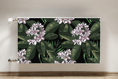 Tapis magnétique pour radiateur Fleurs exotiques