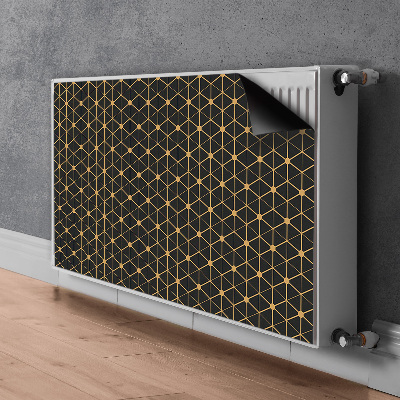 Cache radiateur déco Hexagones