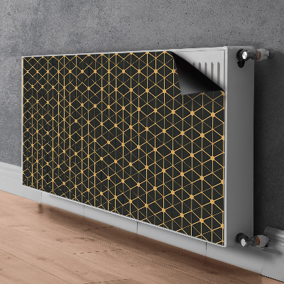 Cache radiateur déco Hexagones