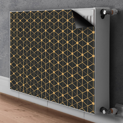 Cache radiateur déco Hexagones