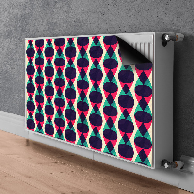 Couvercle magnétique du radiateur Motif coloré