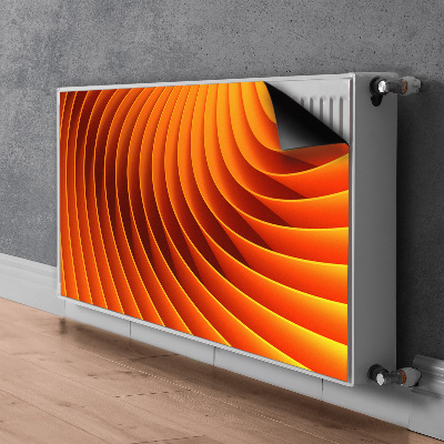 Cache radiateur déco Vagues d'orange