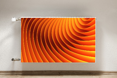 Cache radiateur déco Vagues d'orange