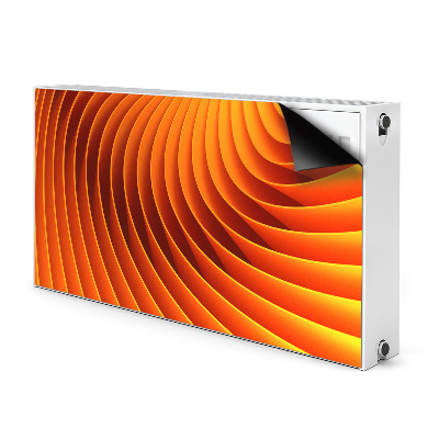 Cache radiateur déco Vagues d'orange