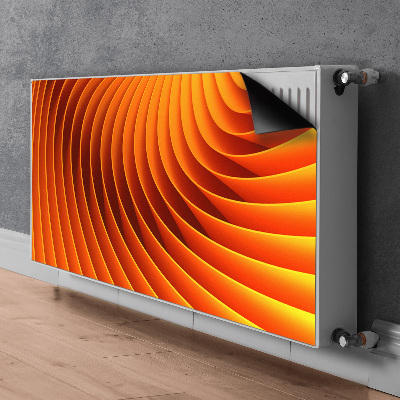 Cache radiateur déco Vagues d'orange