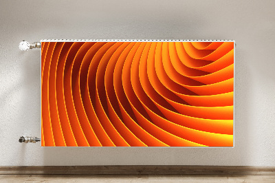 Cache radiateur déco Vagues d'orange