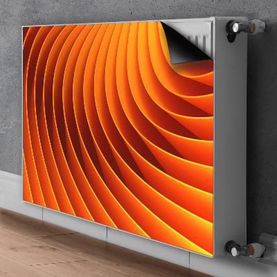 Cache radiateur déco Vagues d'orange