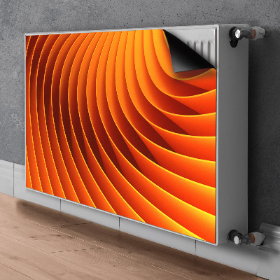 Cache radiateur déco Vagues d'orange