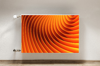 Cache radiateur déco Vagues d'orange