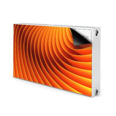 Cache radiateur déco Vagues d'orange