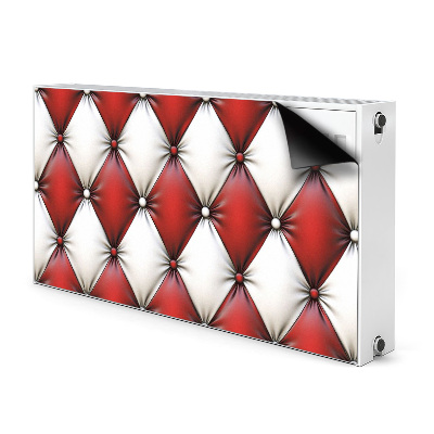 Cache radiateur déco Modèle de pik blanc et rouge