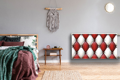 Cache radiateur déco Modèle de pik blanc et rouge