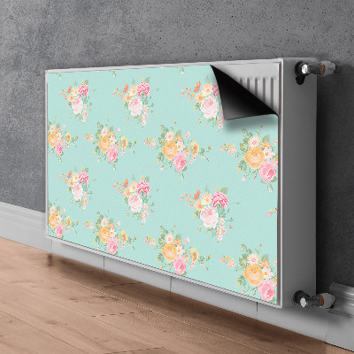 Cache radiateur déco Bouquets pastel