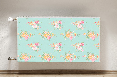 Cache radiateur déco Bouquets pastel