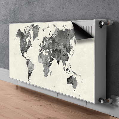 Tapis de radiateur décoratif Carte du vieux monde