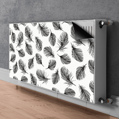 Cache radiateur déco Plumes dessinées