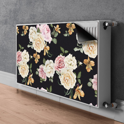 Cache radiateur déco Roses vintage