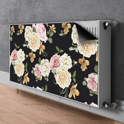 Cache radiateur déco Roses vintage