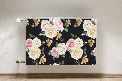 Cache radiateur déco Roses vintage