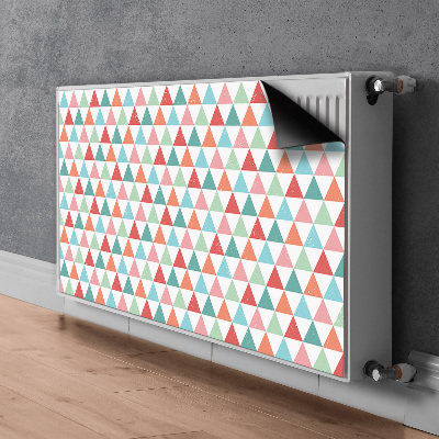 Couvercle magnétique du radiateur Triangles colorés