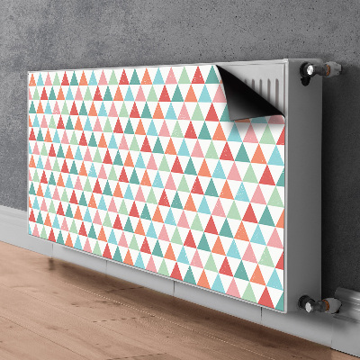 Couvercle magnétique du radiateur Triangles colorés